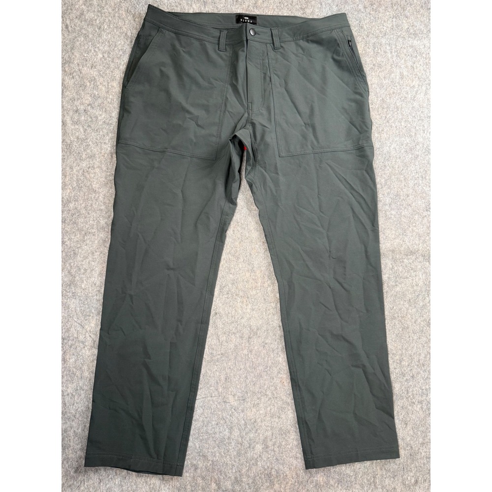 Sitka Gear Pants Men 42x32 Green Nylon Blend Stretch Outdoor Hiking Work Classic